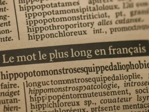 Entree de dictionnaire montrant le mot le plus long en français Agence de traduction Paris