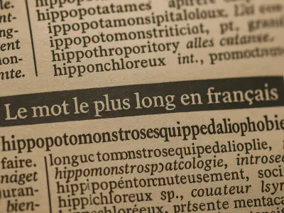 Entree de dictionnaire montrant le mot le plus long en français Agence de traduction Paris skrivanek